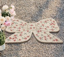 LoveShackFancy Bow Shaped Looped Doormat