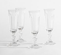LoveShackFancy Outdoor Acrylic Champagne Flutes -  Set of 4
