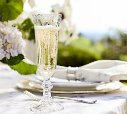 LoveShackFancy Outdoor Acrylic Champagne Flutes -  Set of 4