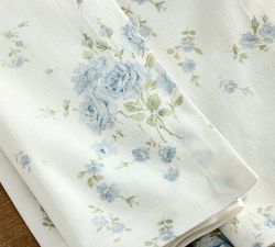 LoveShackFancy Summer Blue Rose Cotton Napkins -  Set of 4