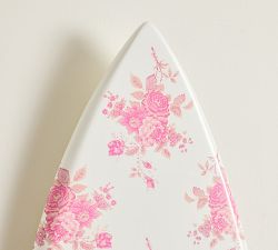 LoveShackFancy Pink Rose Printed Surfboard Wall Art