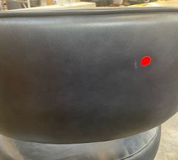 Open Box: Baldwin Leather Open Back Swivel Bar Stool (31") - Statesville Indigo, Seadrift