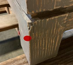 Open Box: Emila Reclaimed Wood Buffet (85") - Distressed Bayou Blue