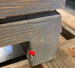 Open Box: Emila Reclaimed Wood Buffet (85") - Distressed Bayou Blue