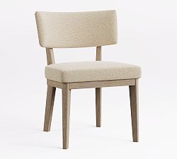 Open Box: Jasmine Upholstered Side Chair - Performance Boucle Oatmeal, Seadrift