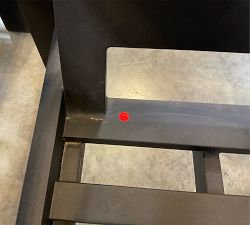 Open Box: Malibu Metal Outdoor Lounge Chair Frame - Black