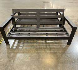 Open Box: Malibu Metal Outdoor Sofa Frame (77") - Black