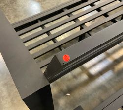 Open Box: Malibu Metal Outdoor Sofa Frame (77") - Black