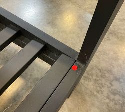 Open Box: Malibu Metal Outdoor Sofa Frame (77") - Black