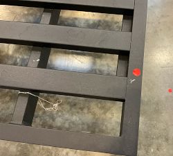 Open Box: Malibu Metal Sectional Outdoor Armless Chair Frame - Black