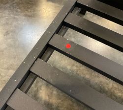 Open Box: Malibu Metal Sectional Outdoor Left-Arm Chair Frame - Black