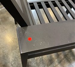 Open Box: Malibu Metal Sectional Outdoor Left-Arm Chair Frame - Black