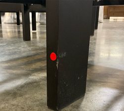 Open Box: Malibu Metal Sectional Outdoor Left-Arm Chair Frame - Black