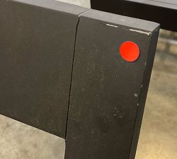 Open Box: Malibu Metal Sectional Outdoor Right-Arm Chair Frame - Black