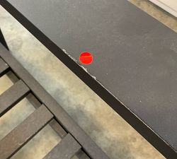 Open Box: Malibu Metal Sectional Outdoor Right-Arm Chair Frame - Black