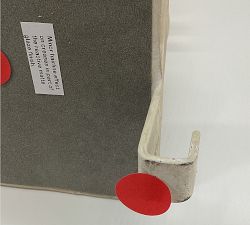 Open Box: Terracotta Snowman Stocking Holder - White