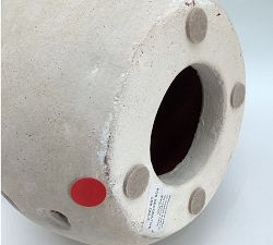 Open Box: Terracotta Snowwoman, Large - Artisan White