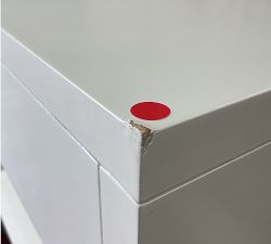 Open Box: Westly Cane Nightstand (26") - Chalk White