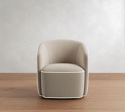 Preston Swivel Chair with Contrast Piping