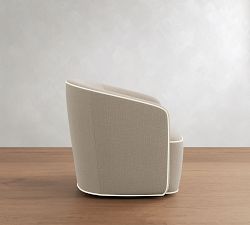 Preston Swivel Chair with Contrast Piping