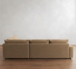 Sierra Leather 3-Piece Wedge Sleeper Sectional (139")