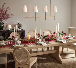 Harrison Leather Wrapped Linear Chandelier (46")