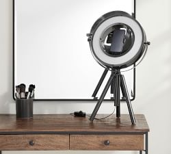 Photographer's iLED Ring Light Task Table Lamp (26"-31")