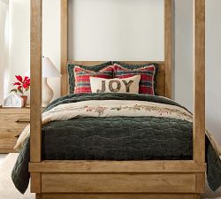 Faux Potted Poinsettias