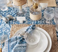 Nila Medallion Block Print Napkins - Set of 4