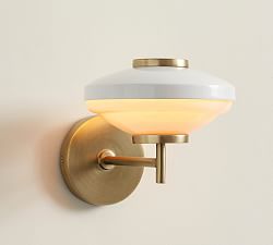 Hampshire Milk Glass Sconce (8'')