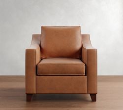 Cameron Slope Arm Leather Chair
