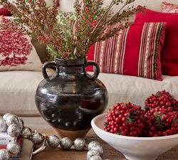 Faux Lit Cedar Berry Pine Branch