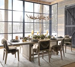 Open Box: Noe Leather Sling Dining Chair