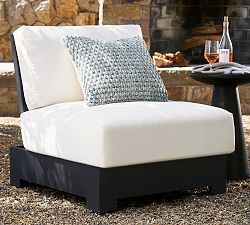 Malibu Metal Platform Outdoor Lounge Chair