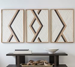 Aleksandra Zee Inlaid Wood Triptych