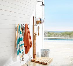 Eucalyptus Wood Outdoor Shower