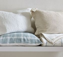 European Flax Linen Waffle Sham