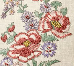 Felicity Floral Embroidered Pillow