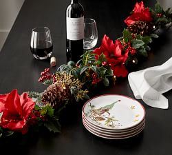 Lit Faux Amaryllis Twiggy Holiday Wreath &amp; Garland