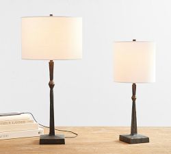 Porter Metal USB Table Lamp (16"-21")