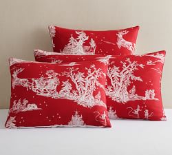 Santa Toile Reversible Percale Comforter
