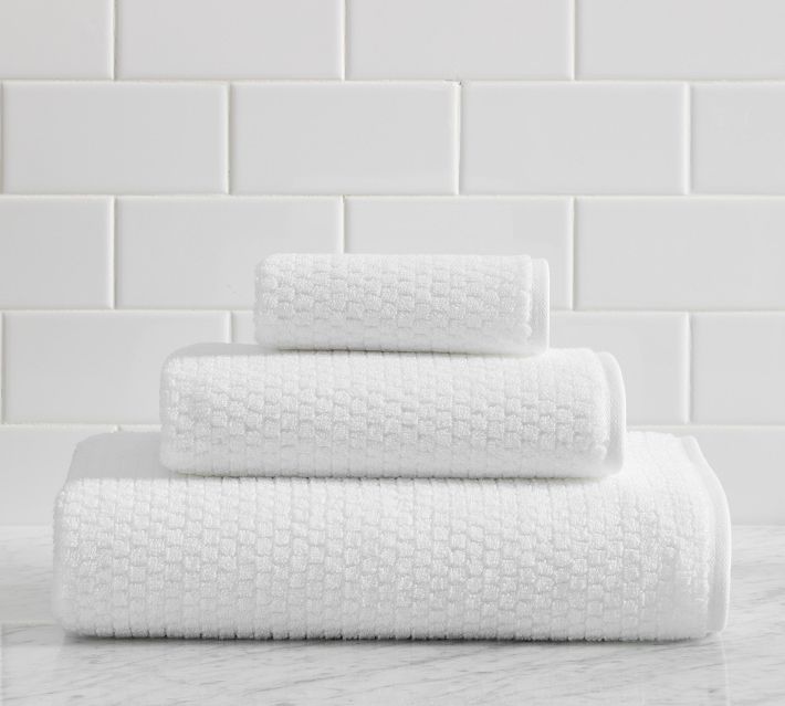 Blomus Caro Waffle Towel | Pottery Barn
