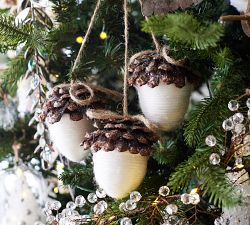 Handcrafted Acorn Cluster Ornament