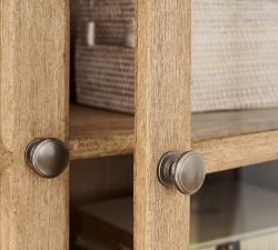 Livingston Media Console with Glass Cabinets (105'')