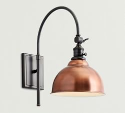 Metal Bell Arc Sconce (18'')