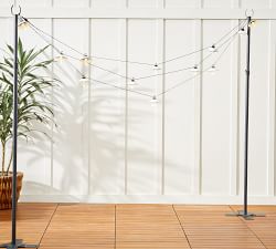 String Light Set: Standing String Light Posts + Edison String Light