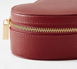 Quinn Heart Shaped Leather Jewelry Box