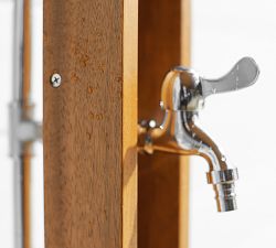 Eucalyptus Wood Outdoor Shower