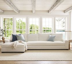 Big Sur Square Arm Chaise Sectional (114"&ndash;156")