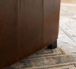 Irving Roll Arm Leather Recliner